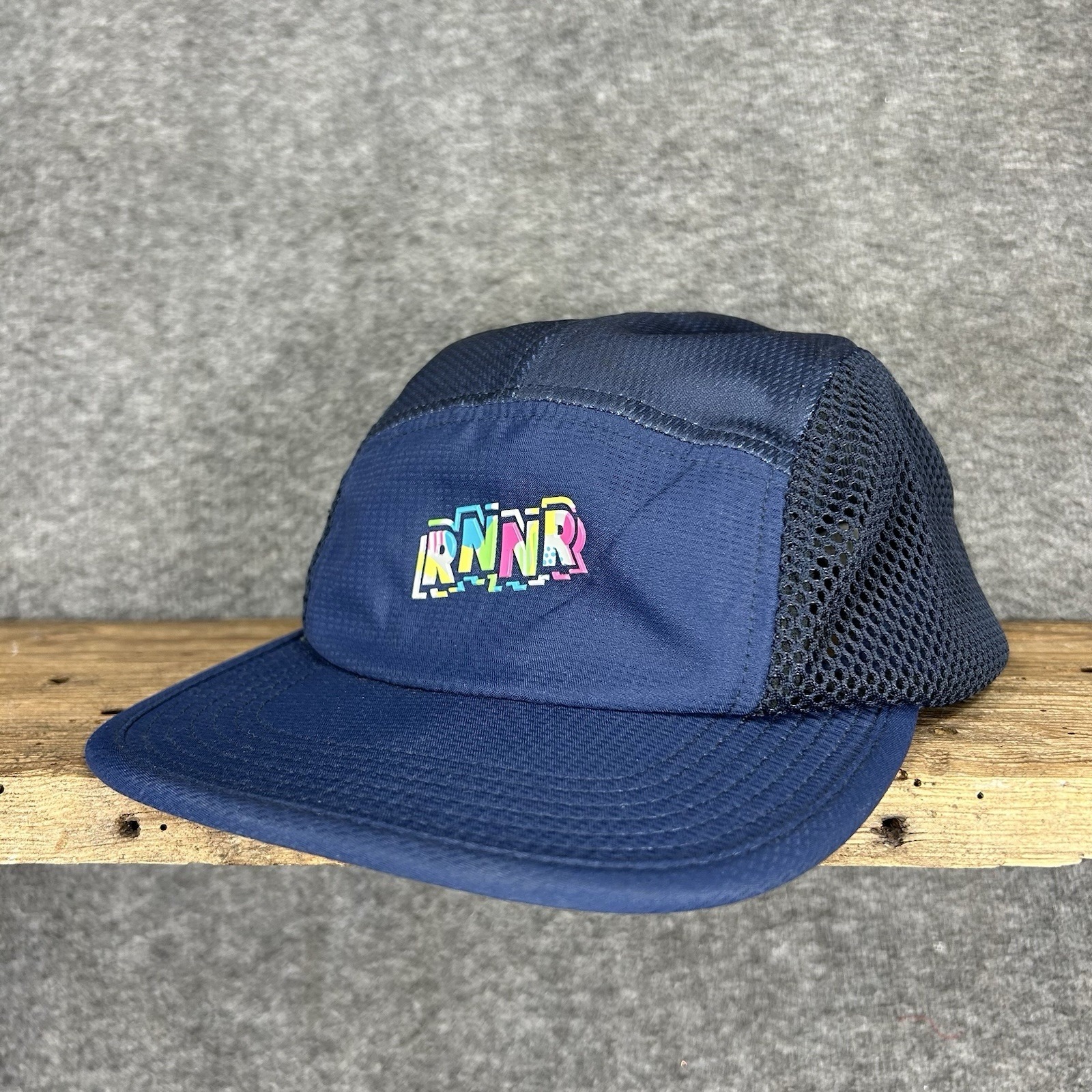Rnnr Hat Cap Adult L Blue Distance 5-Panel Ventilated Running Spdwick — image 2 of 8